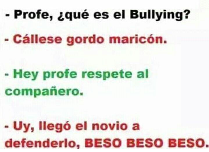 No al bullying - meme