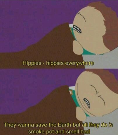 Hippies are trash....just like Canadians... - meme