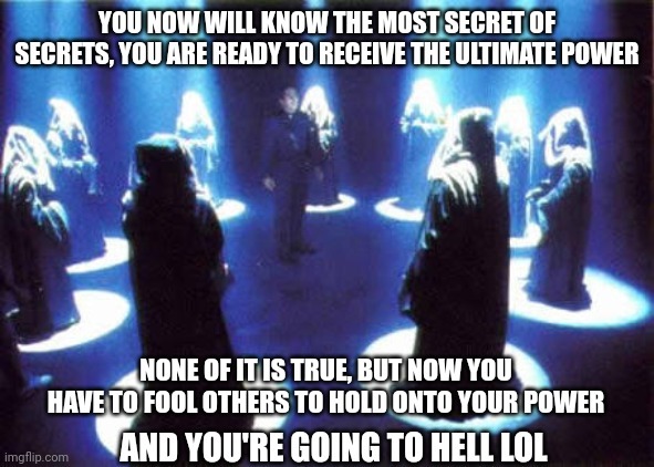 Satanic cult be like - meme