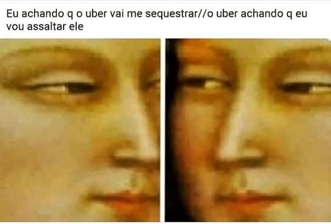 Uber vs passageiro - meme