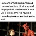Dark haunted house