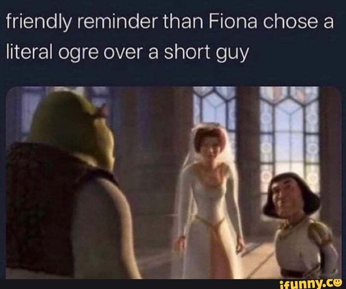 Good thing i am not short and look like an orge - meme