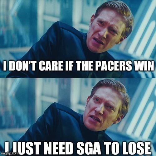 Forget the Pacers, SGA must fall - meme