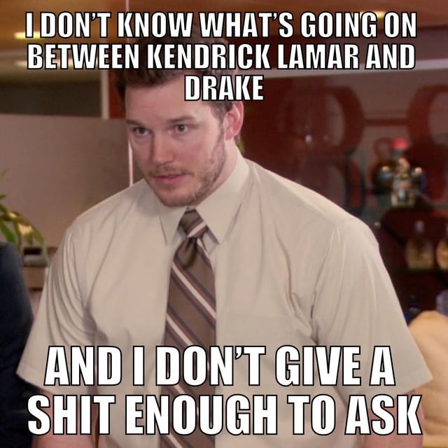 Drake Kendrick diss - meme