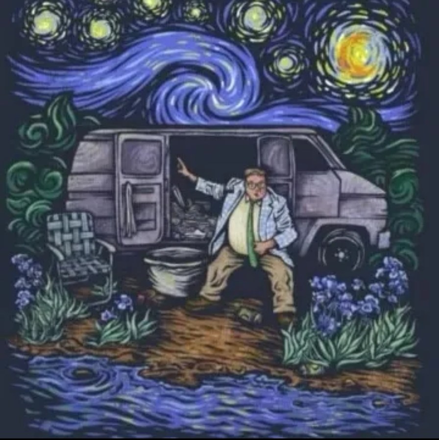 Van Gogh by the River - meme