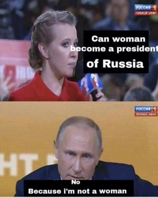 Because they are not Putin - meme
