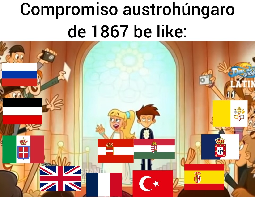 Hungría queriendo tener su propio rey pero le toca compartir monarca con Austria :grin: - meme