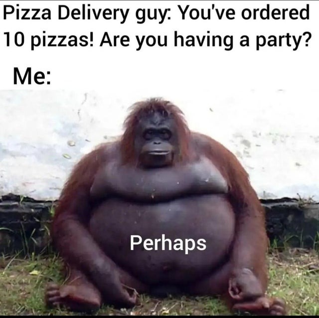 Pizza delivery guy - meme