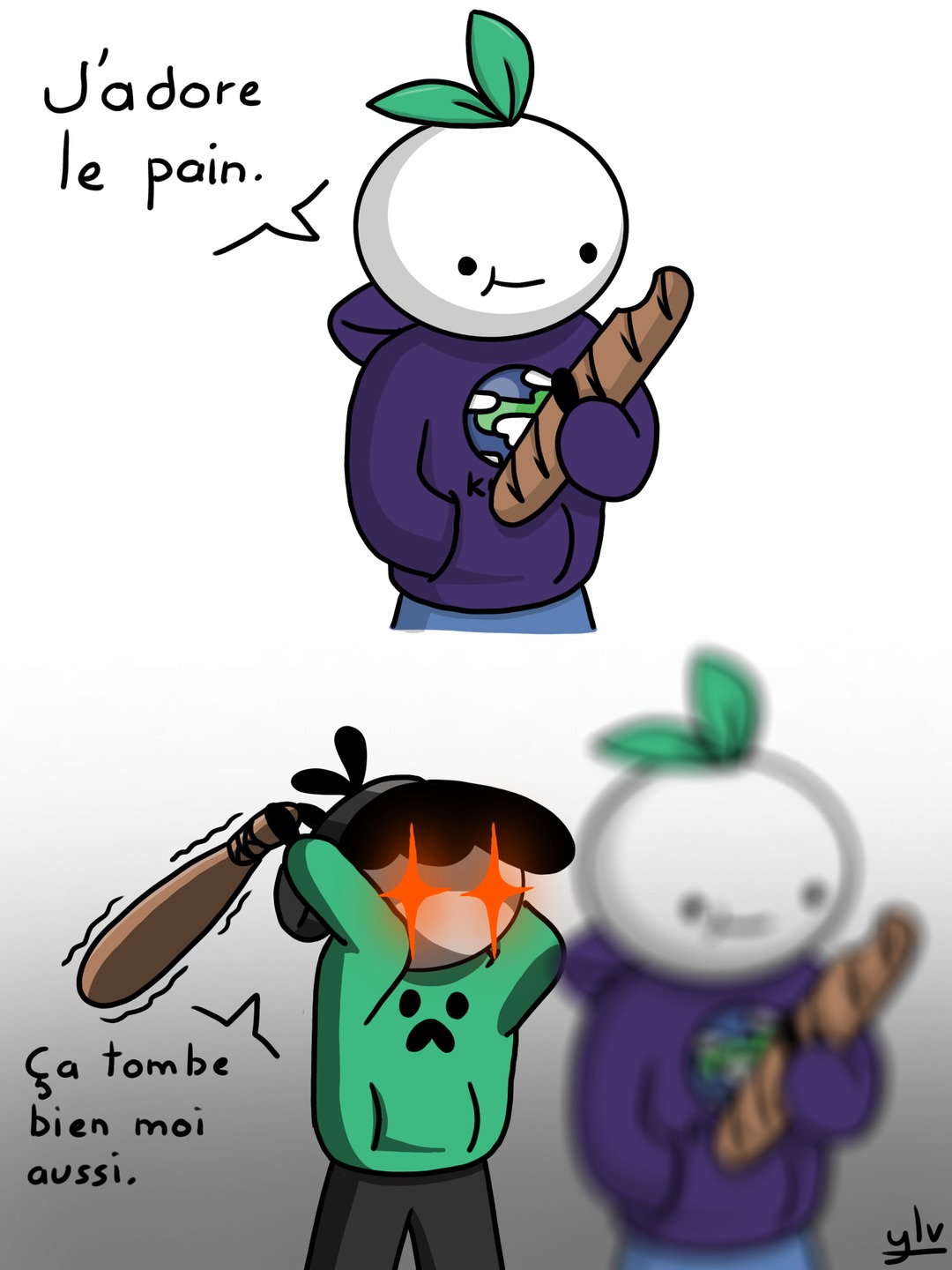 "Pain" veut dire douleur en anglais - meme