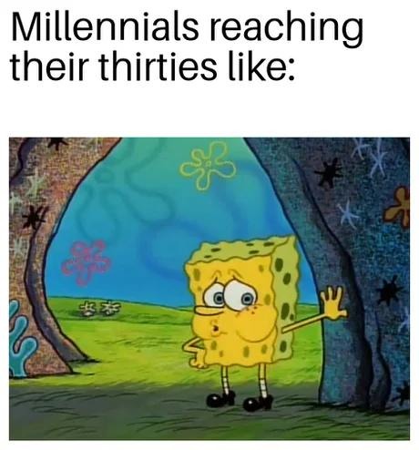 Millennials leveling up to side quests and back pain - meme