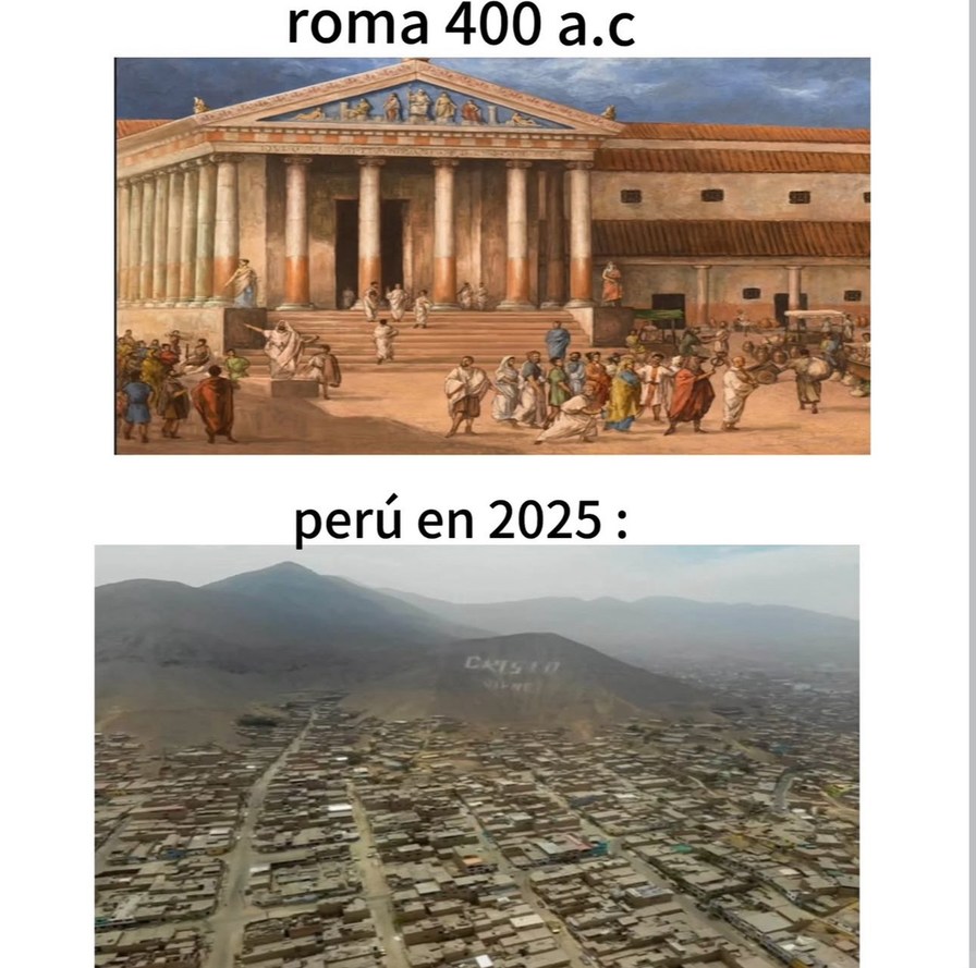 Los romanos eran más avanzados - meme