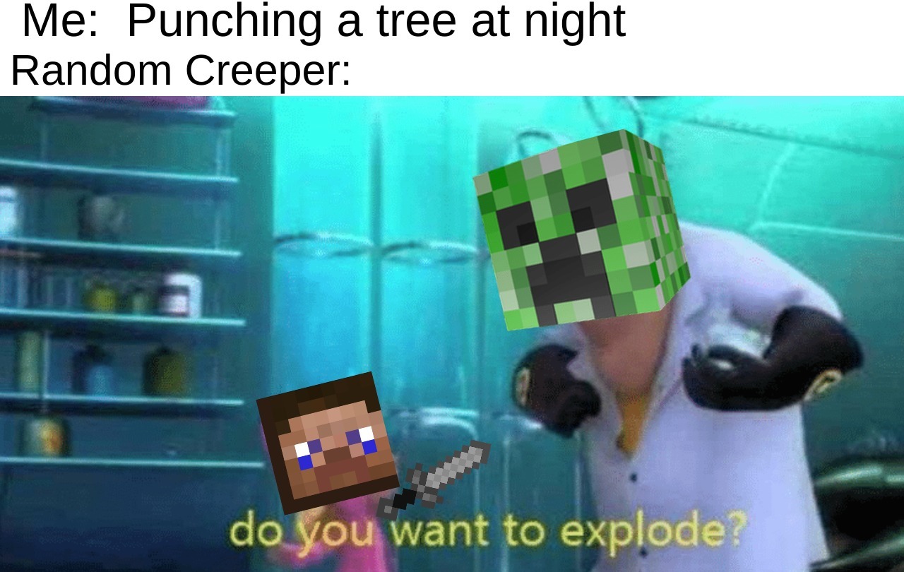 Minecraft Time - meme
