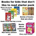 Books for kids that don’t like to read starter pack