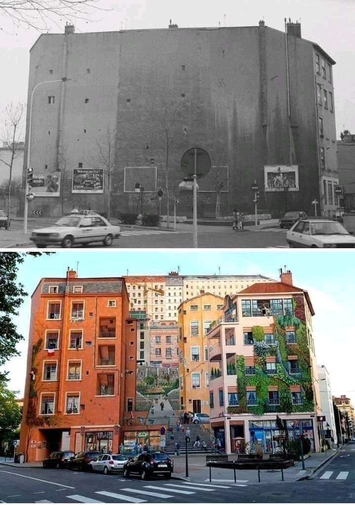 before & after in Lyon - meme