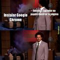 Increíble en mi nuevo pc me instale el Chrome con el Explorer