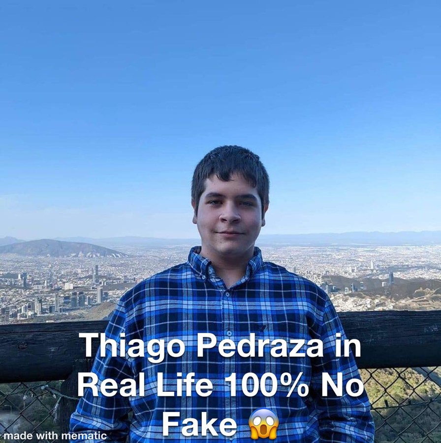 Thiago Pedraza Face Reveal - meme