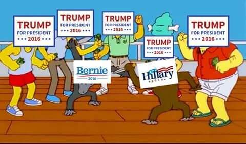 how trump fans view the democratic primary - meme