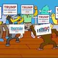 how trump fans view the democratic primary
