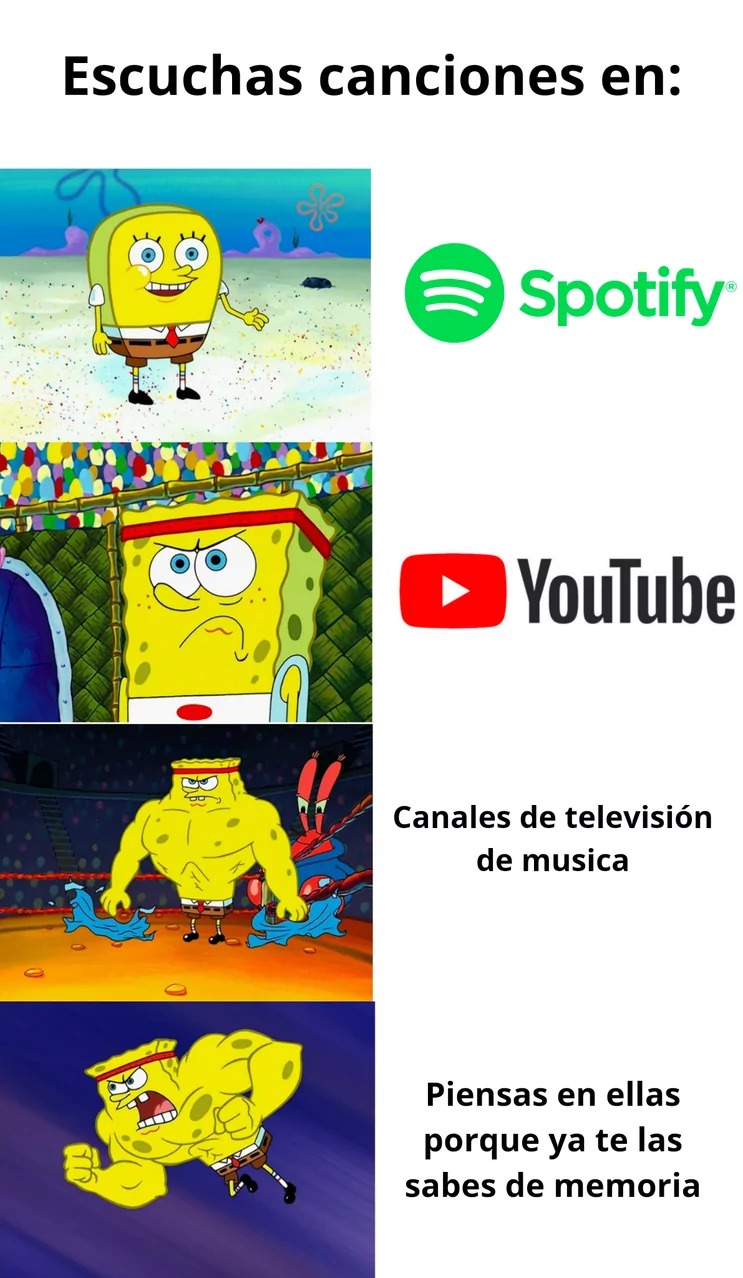 ESCUCHAR CANCIONES - meme