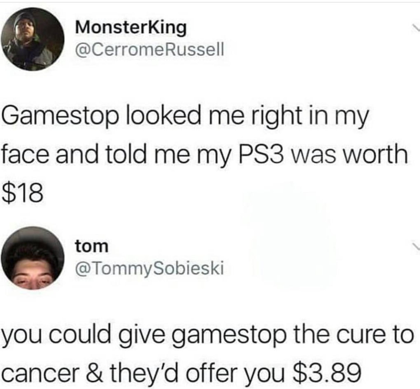 Man fuck gamestop - meme