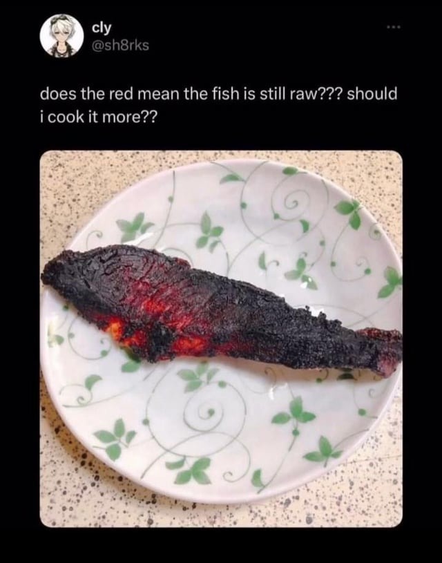 Raw fish - meme