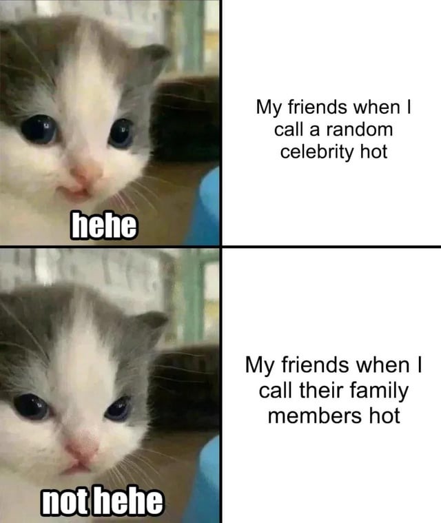 not hehe - meme