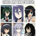Trad : les filles fatiguée d'anime sont les plus mignonne