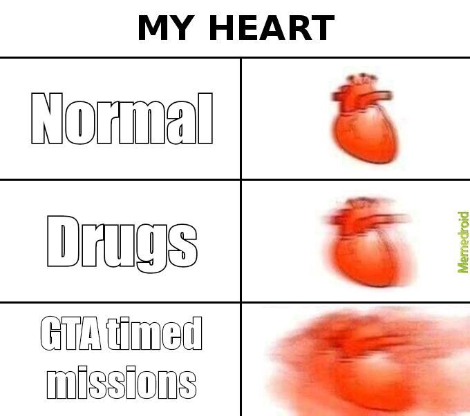 GTA drugs on timed missions - meme