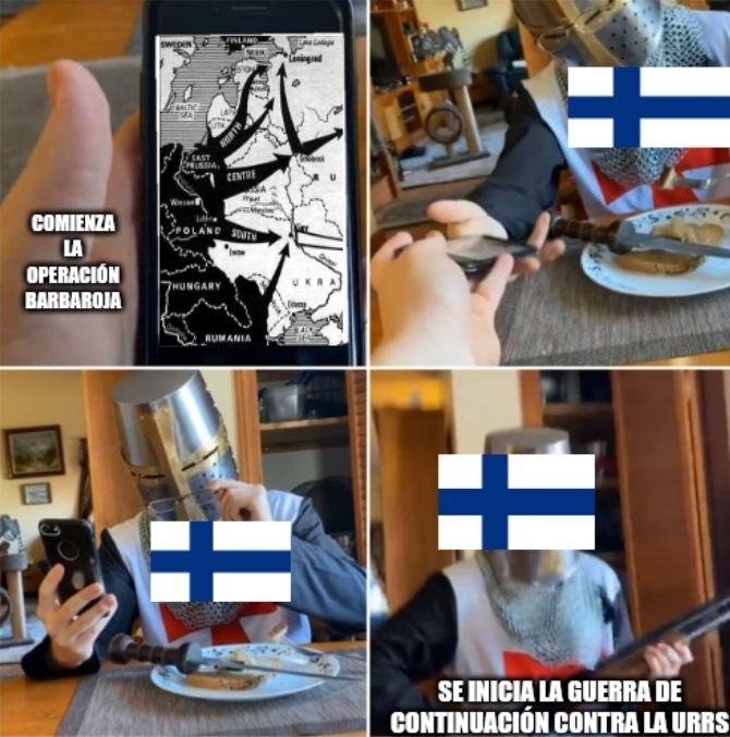 Finlandia quiere de vuelta sus tierras - meme