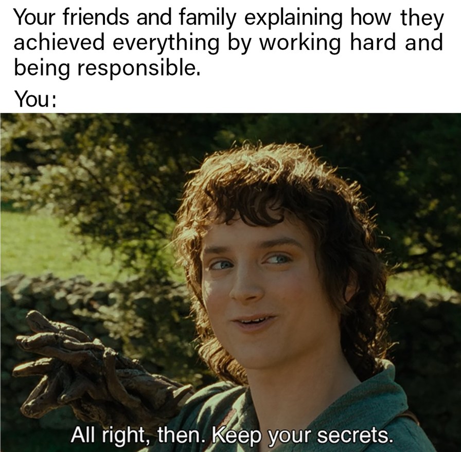 Keep your secrets - meme