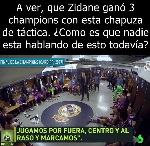 Meme del Real Madrid de Zidane