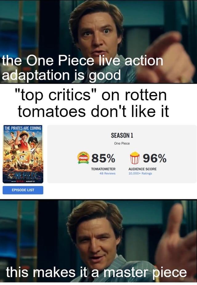 One piece live action ratings - meme