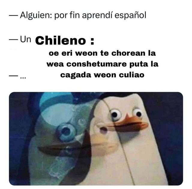 Español chileno - meme