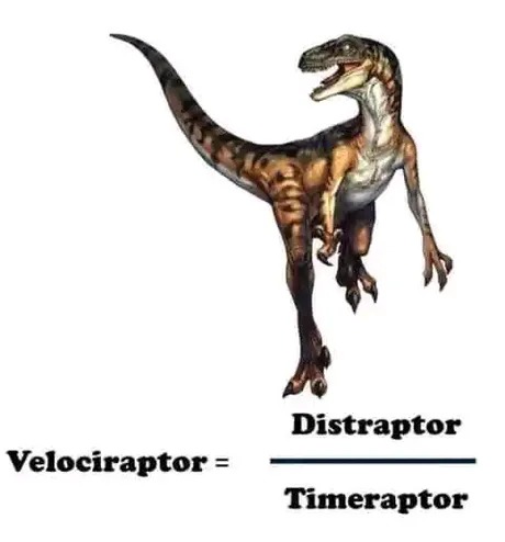 Velociraptor equation - meme