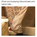 Hide and pee