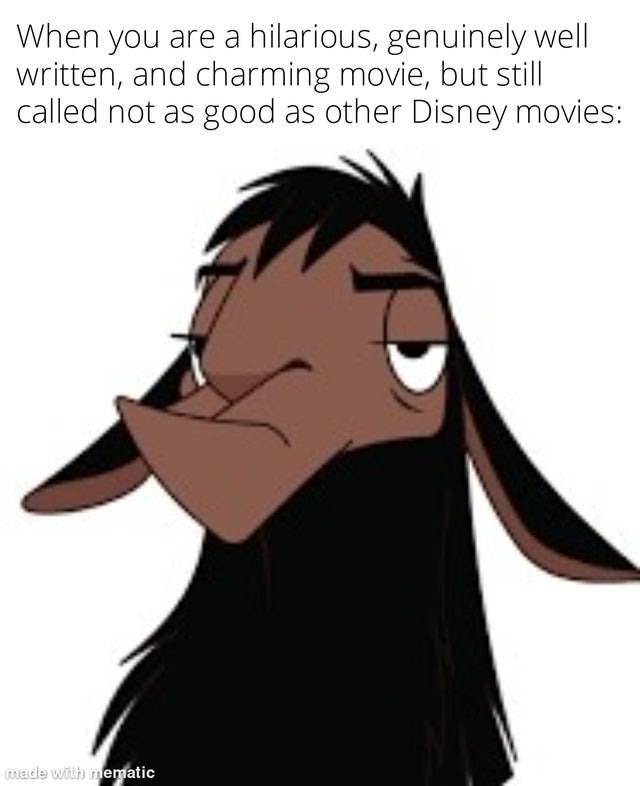 Not as good as the other Disney movies - meme
