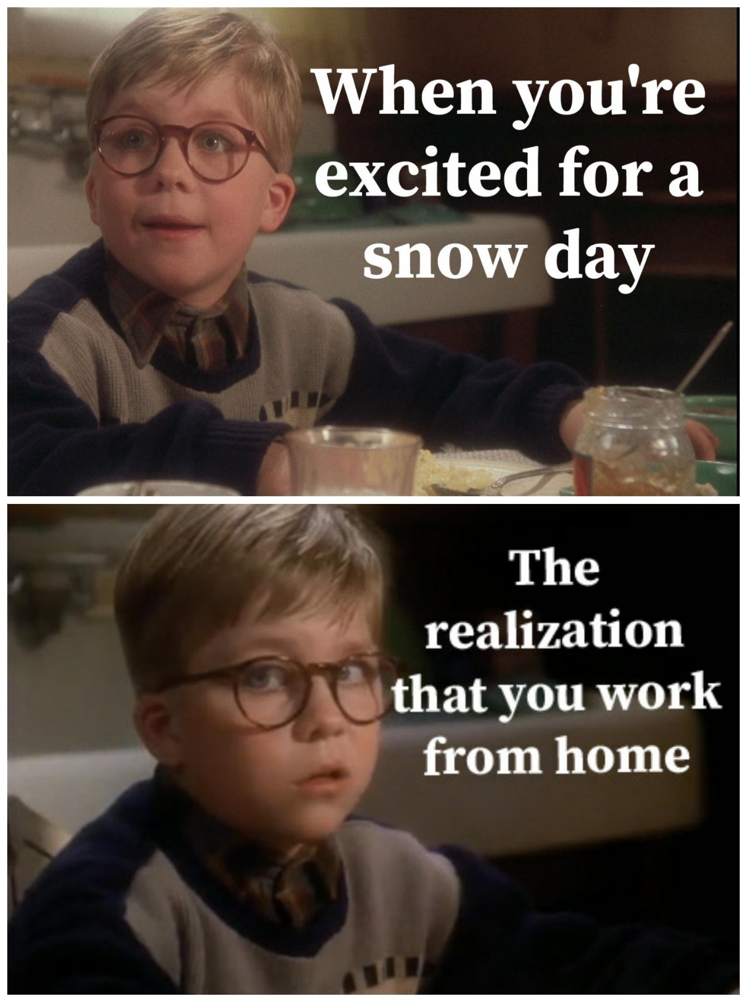 Snow day - meme