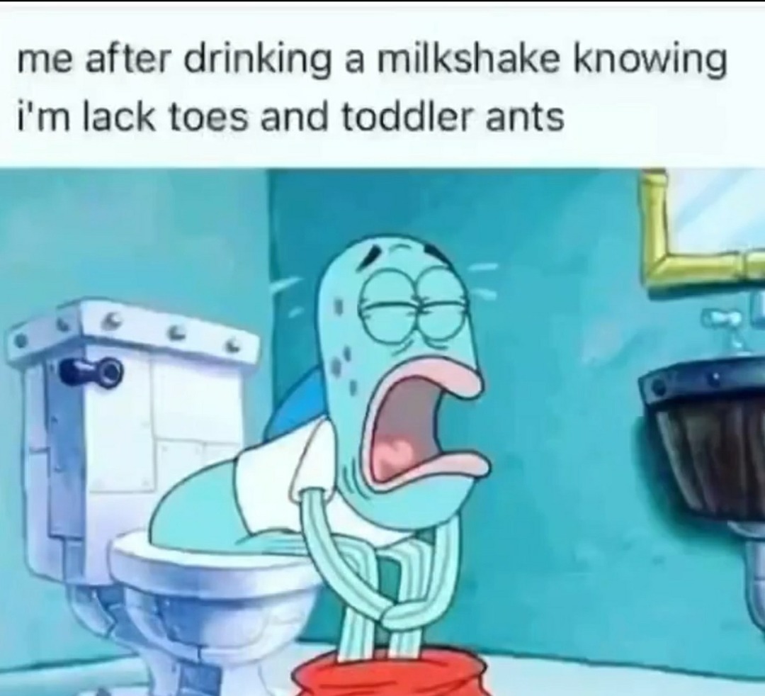 lack toes and toddler ants - meme