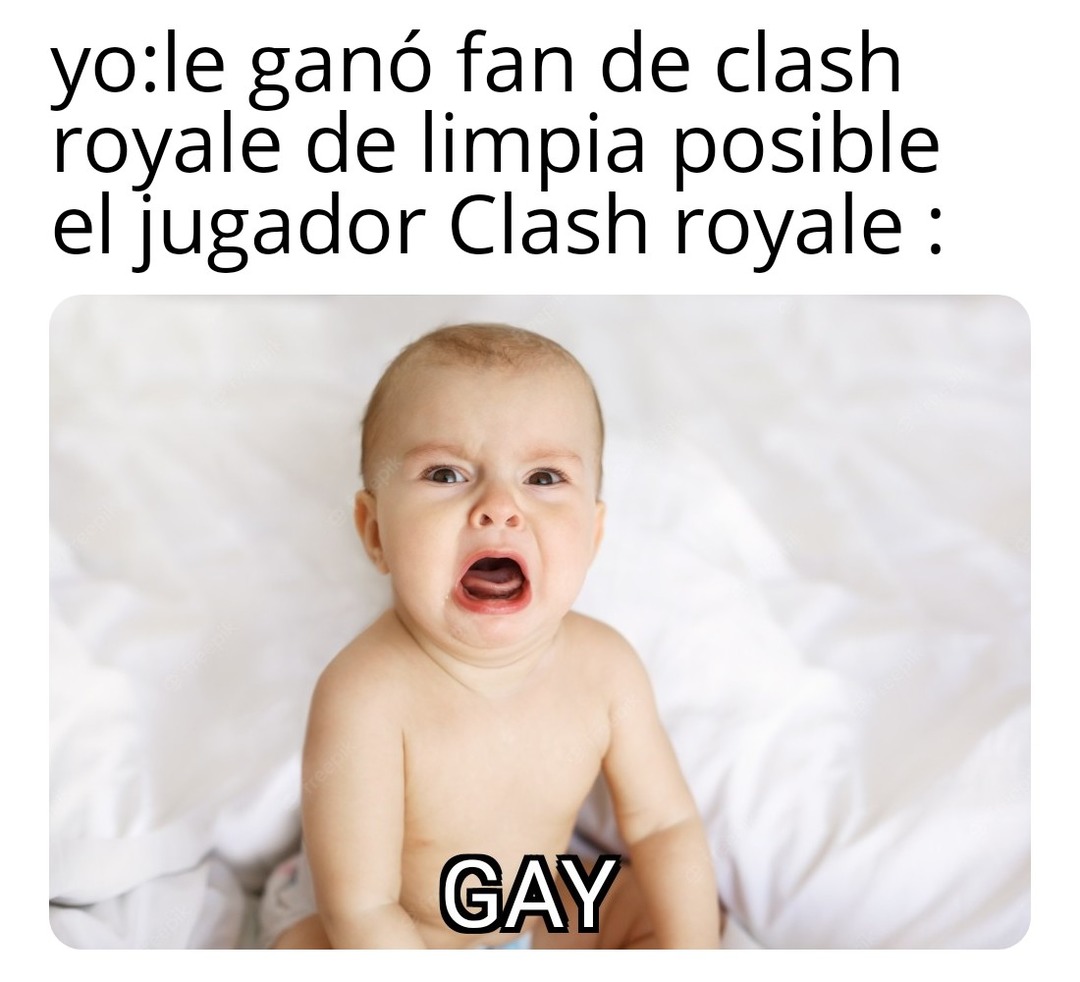 Yo:le ganó a un fan de clash royale de la forma más limpia posible el fan de clash royale: gay - meme