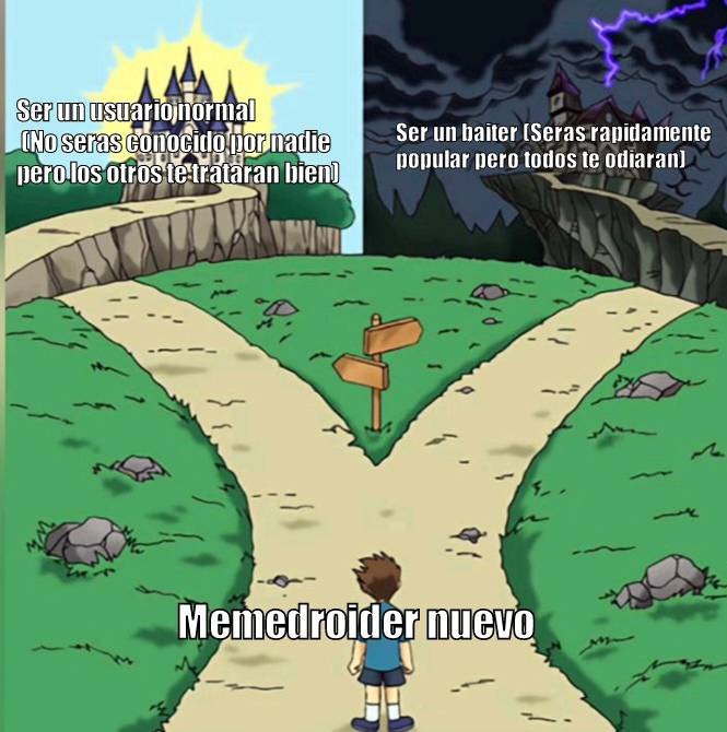 Al menos elegí el de la izquierda - meme