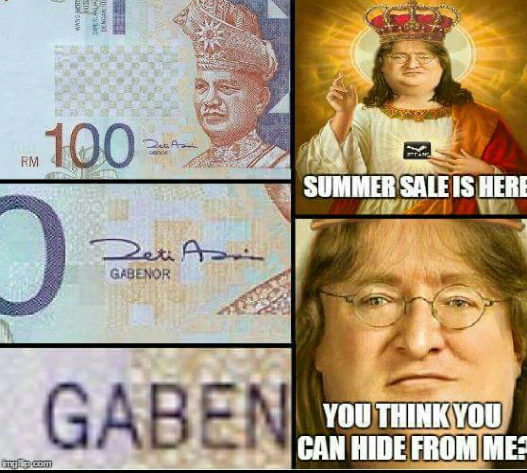 Image tagged in memes,gaben,gabe newell - Imgflip