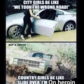 city vs county girls