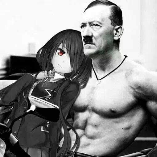 Hitler e sua esposa em um iate de luxo, 1925 - meme