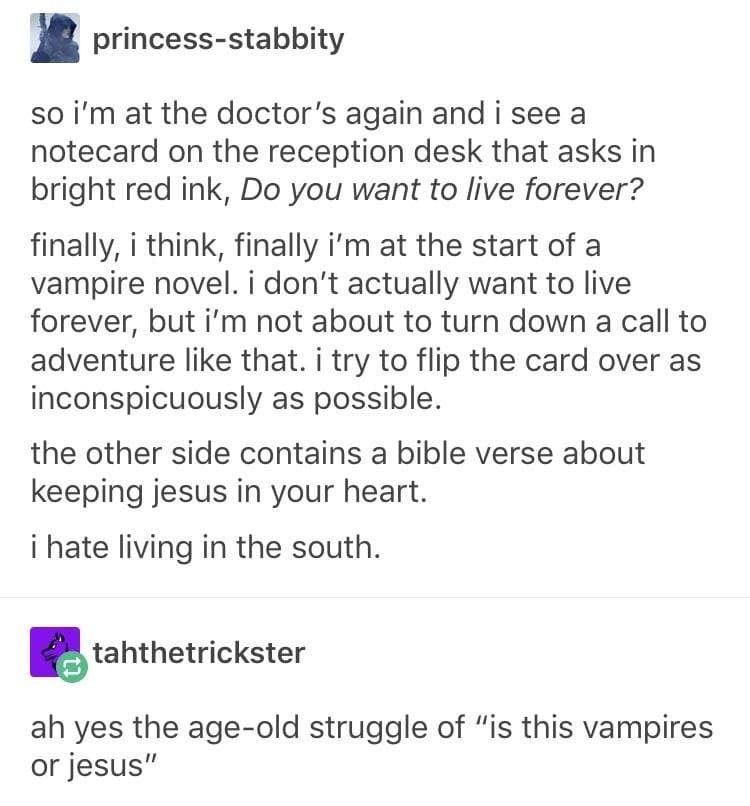 Vampires vs Jesus - meme