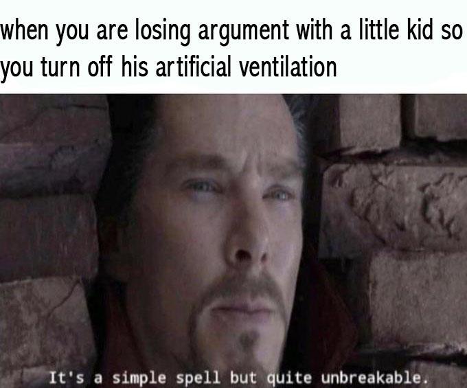 It’s a simple spell but quite unbreakable - meme