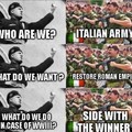 Italy is switching sides again