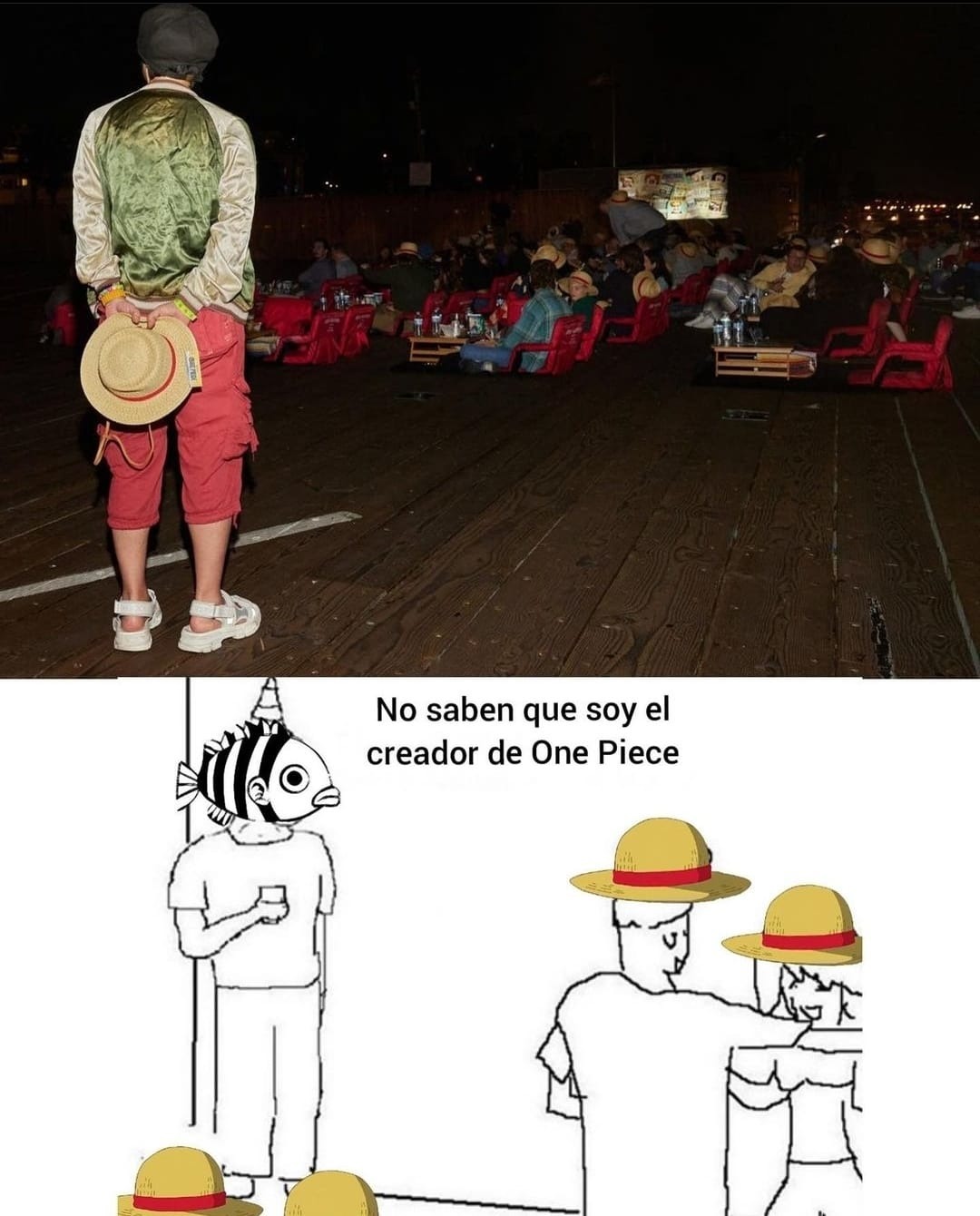 Estaba ahí el creador en el estreno y nadie se daba cuenta - meme