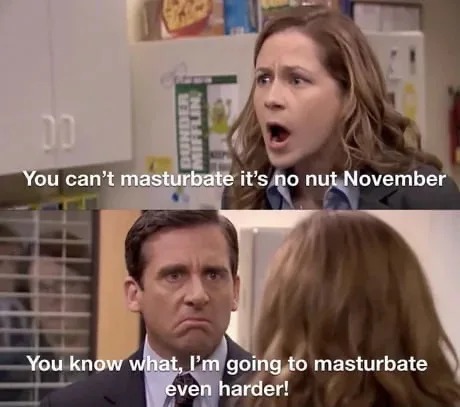 No Nut November challenge - meme