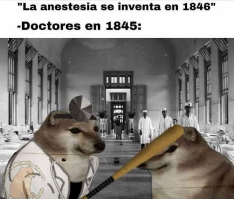 Anestesia antes de 1846 - meme