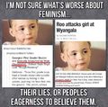 These assholes are using this little girl as their feminazi weapon!